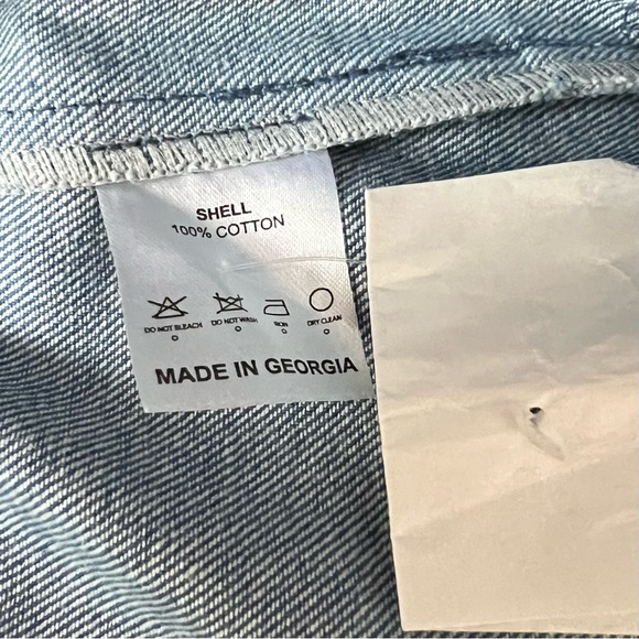 NWT Aya Muse Astrae Denim Mini Skirt Large - Picture 4 of 9